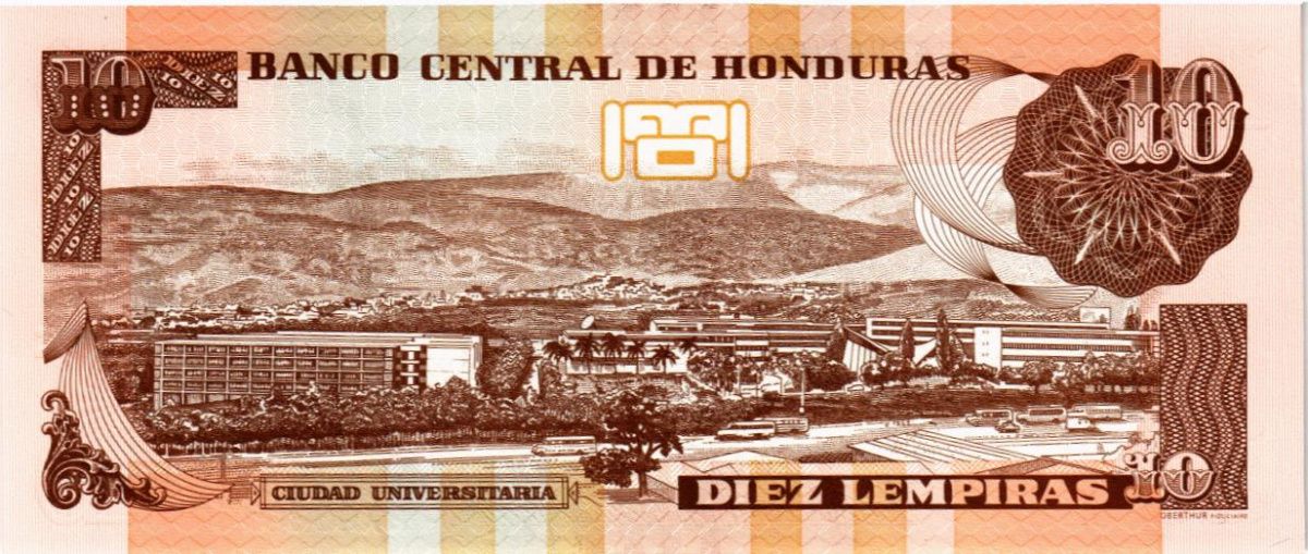 ГОНДУРАС 10 ЛЕМПИР 2