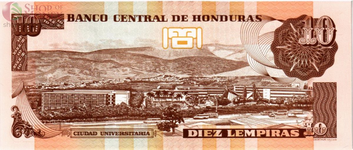 ГОНДУРАС 10 ЛЕМПИР 2