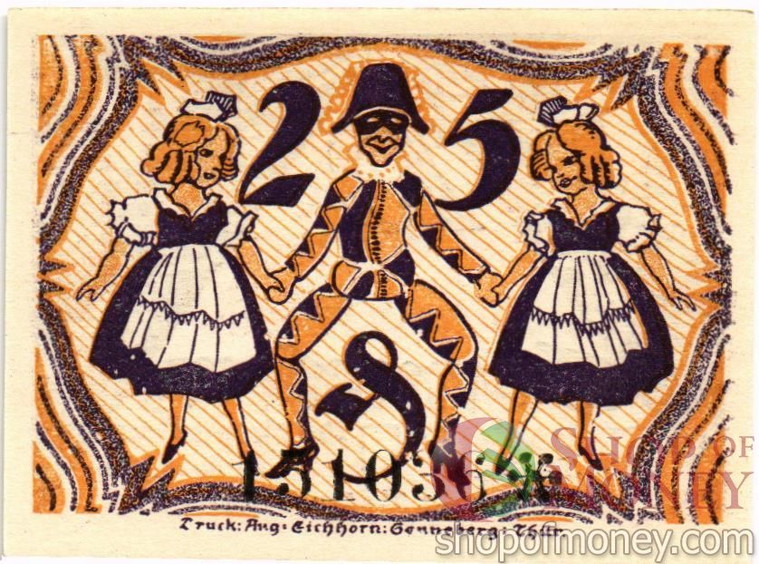 ГЕРМАНИЯ 25 ПФЕННИГОВ (НОТГЕЛЬД) 2