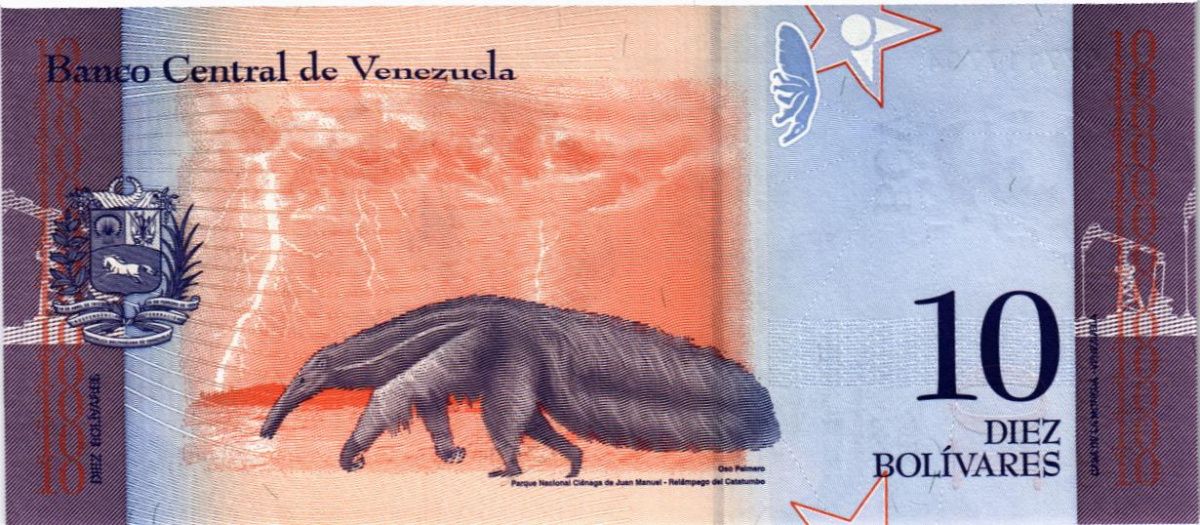 ВЕНЕСУЭЛА 10 БОЛИВАР 2