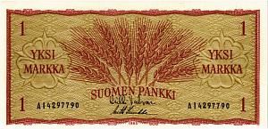 ФИНЛЯНДИЯ 1 МАРКА 1