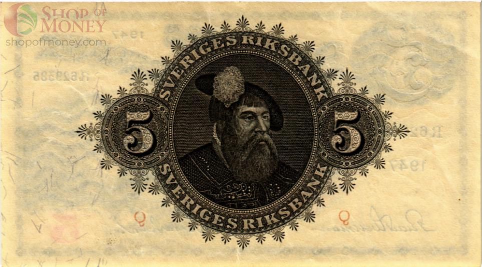 ШВЕЦИЯ 5 КРОН 2