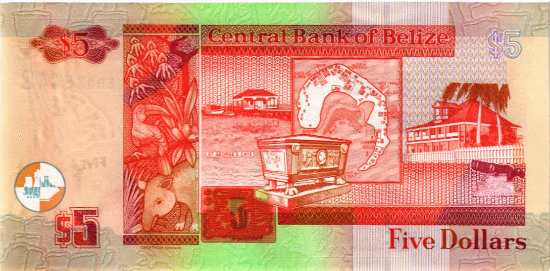 БЕЛИЗ 5 ДОЛЛАРОВ 2