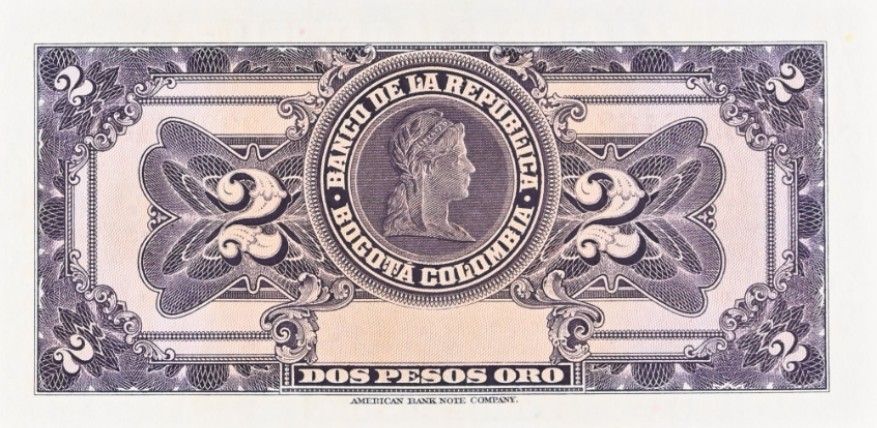 КОЛУМБИЯ 2 ПЕСО (PMG - GRADE 35) 4