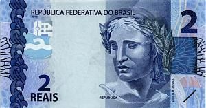 БРАЗИЛИЯ 2 РЕАЛА 1