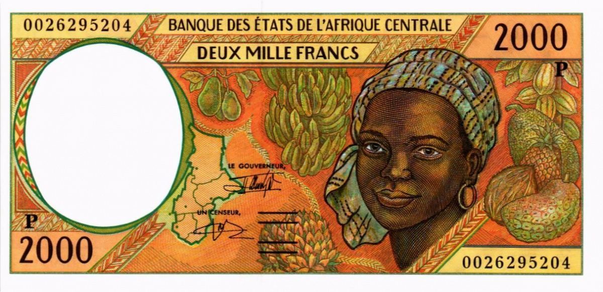 CAS - ЧАД 2000 ФРАНКОВ (P) 1