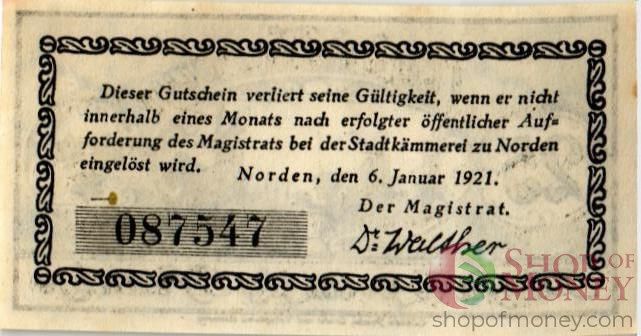 ГЕРМАНИЯ 25 ПФЕННИГОВ (НОТГЕЛЬД) 2