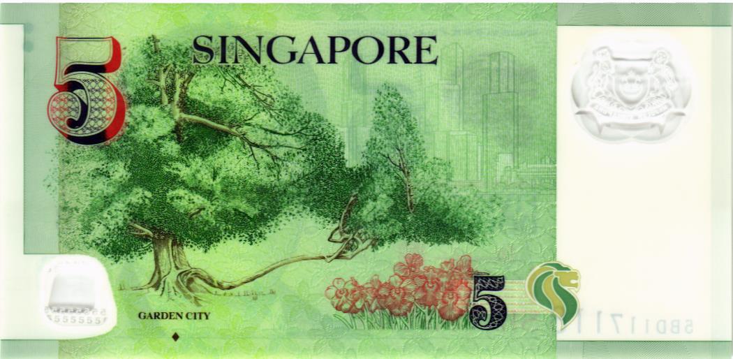 СИНГАПУР 5 ДОЛЛАРОВ 2