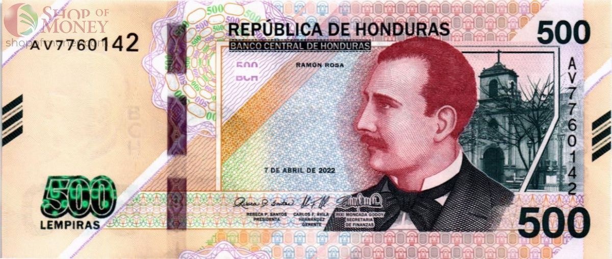 ГОНДУРАС 500 ЛЕМПИР 1