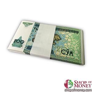 УЗБЕКИСТАН 200 СУМ (100 БАНКНОТ) 2