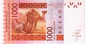 WAS - ТОГО 1000 ФРАНКОВ (T) 2