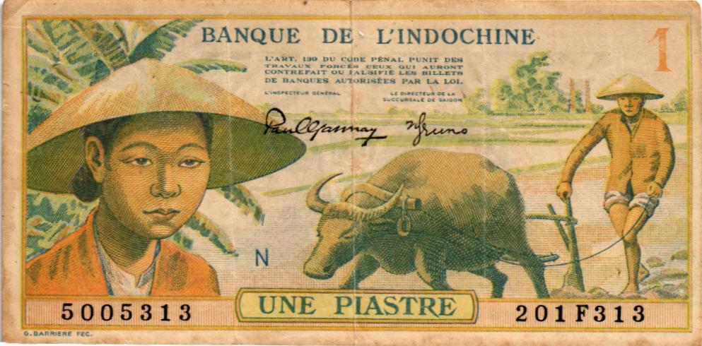 ФРАНЦУЗСКИЙ ИНДОКИТАЙ 1 ПИАСТР 1