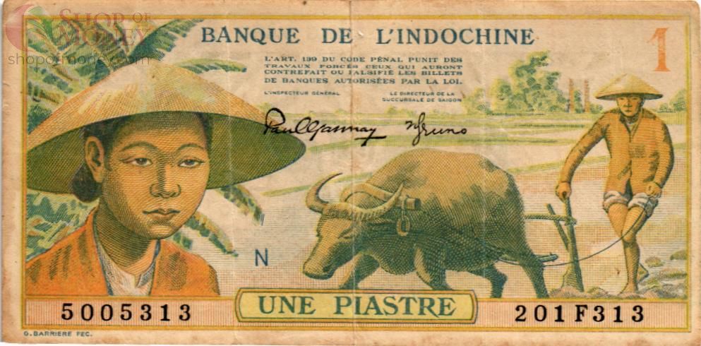 ФРАНЦУЗСКИЙ ИНДОКИТАЙ 1 ПИАСТР 1