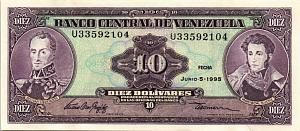 ВЕНЕСУЭЛА 10 БОЛИВАР 1