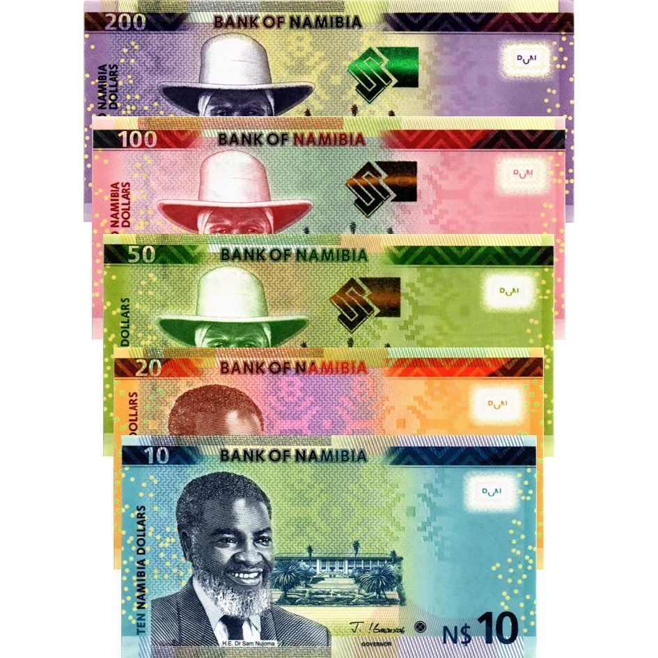 НАМИБИЯ НАБОР 10-20-50-100-200 ДОЛЛАРОВ 1