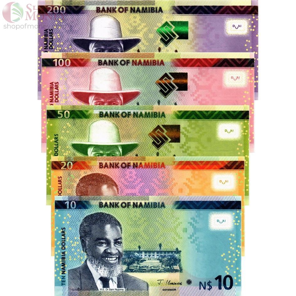НАМИБИЯ НАБОР 10-20-50-100-200 ДОЛЛАРОВ 1