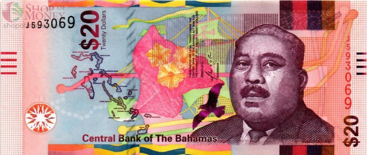 БАГАМСКИЕ ОСТРОВА 20 ДОЛЛАРОВ 1