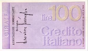 ИТАЛИЯ 100 ЛИР (ЧЕК) 2