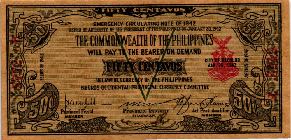 ФИЛИППИНЫ 50 СЕНТАВОС (N70) 1