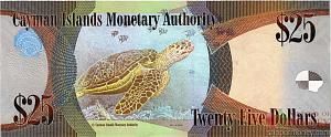 КАЙМАНОВЫ ОСТРОВА 25 ДОЛЛАРОВ 2