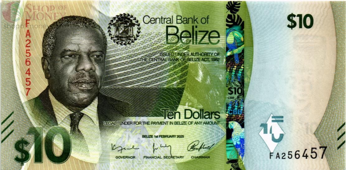 БЕЛИЗ 10 ДОЛЛАРОВ 1