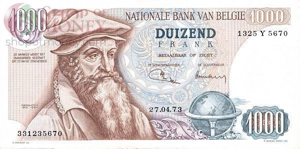 БЕЛЬГИЯ 1000 ФРАНКОВ 1