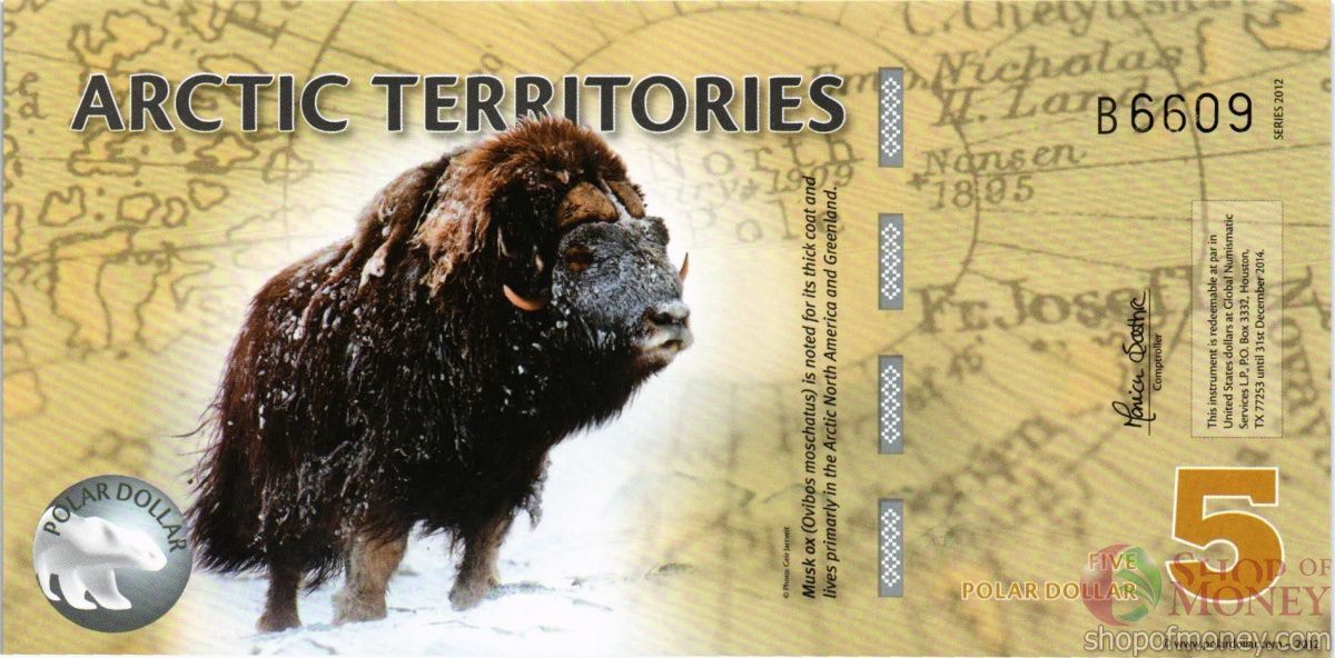 АРКТИЧЕСКИЕ ТЕРРИТОРИИ 5 ДОЛЛАРОВ 1