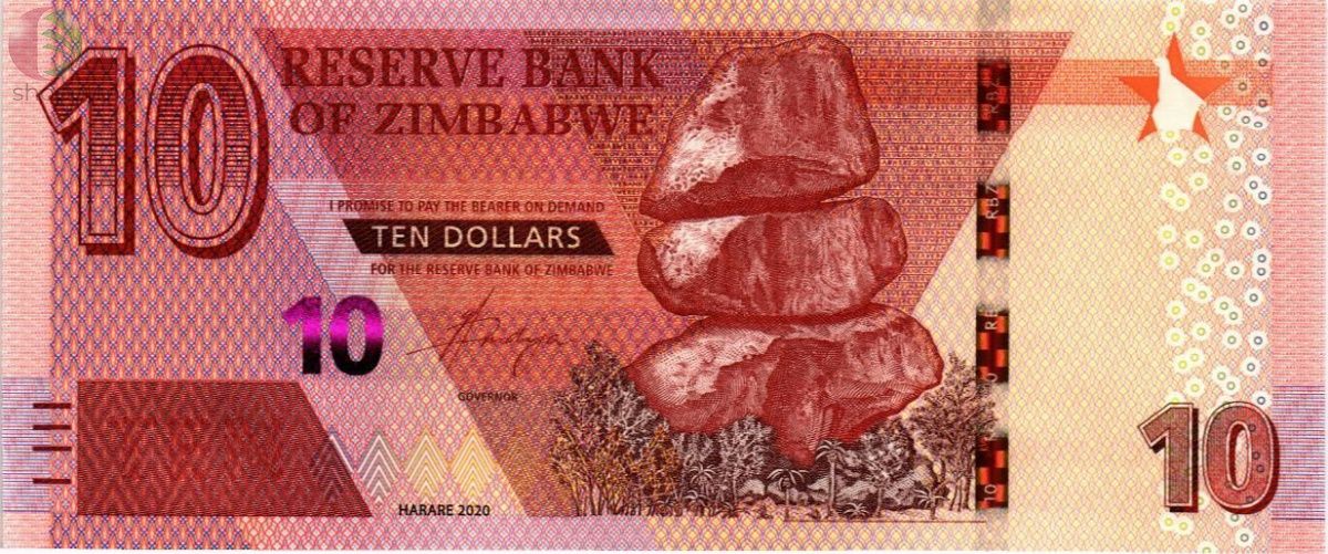 ЗИМБАБВЕ 10 ДОЛЛАРОВ 1