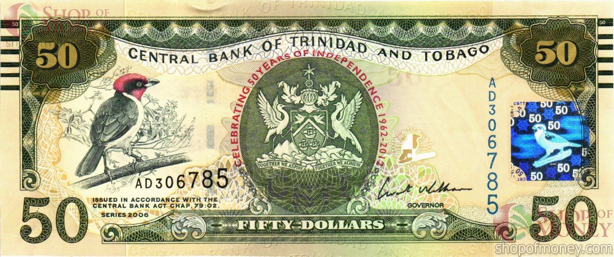 ТРИНИДАД И ТОБАГО 50 ДОЛЛАРОВ 1