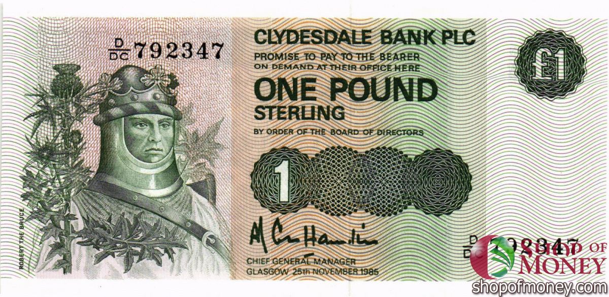 ШОТЛАНДИЯ 1 ФУНТ (CLYDESDALE BANK) 1