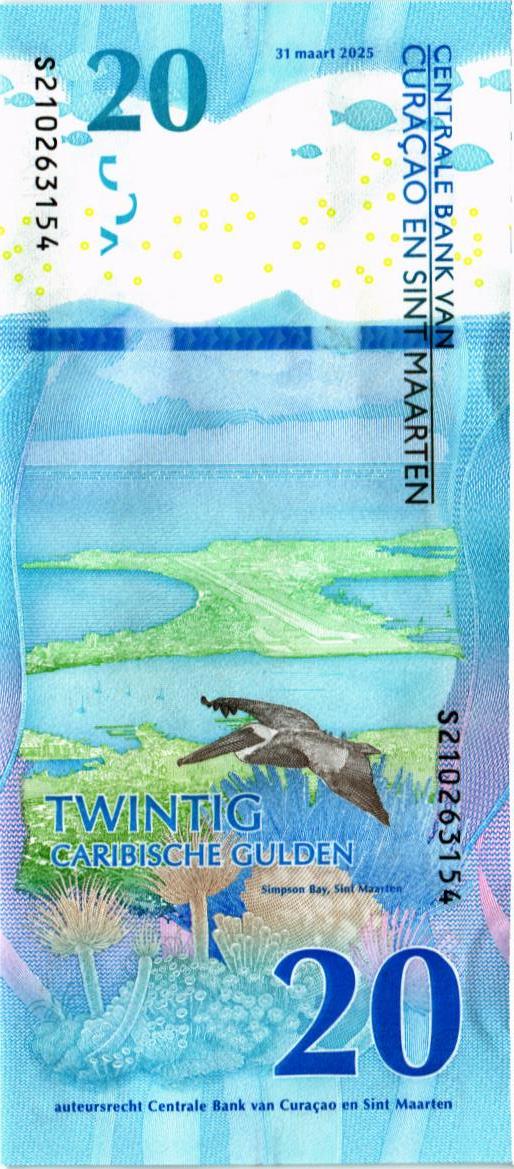 КЮРАСАО И СИНТ-МАРТЕН 20 ГУЛЬДЕНОВ 2
