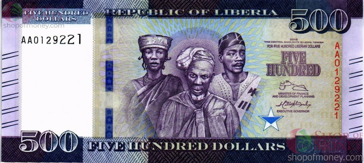ЛИБЕРИЯ 500 ДОЛЛАРОВ 1