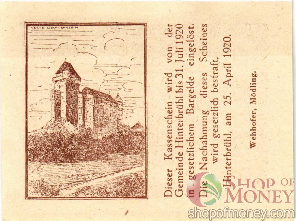 АВСТРИЯ 10 ХЕЛЛЕРОВ (НОТГЕЛЬД) 2