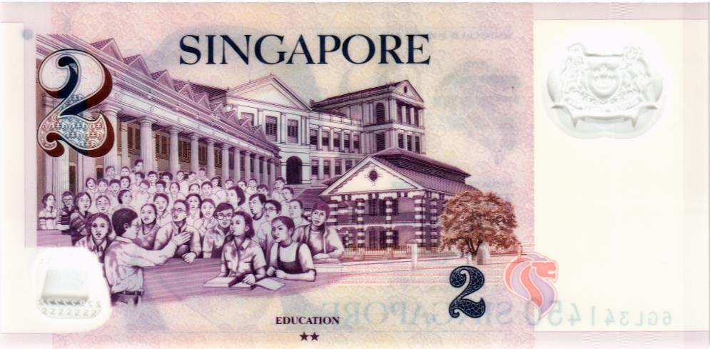СИНГАПУР 2 ДОЛЛАРА 2