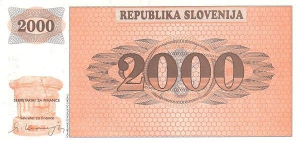 СЛОВЕНИЯ 2000 ТОЛАР 1