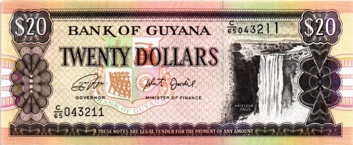 ГАЙАНА 20 ДОЛЛАРОВ 1