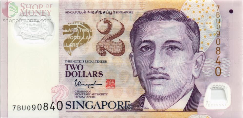 СИНГАПУР 2 ДОЛЛАРА 1