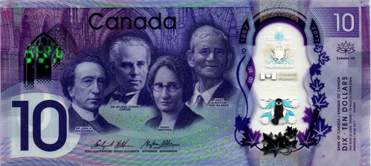 КАНАДА 10 ДОЛЛАРОВ 1