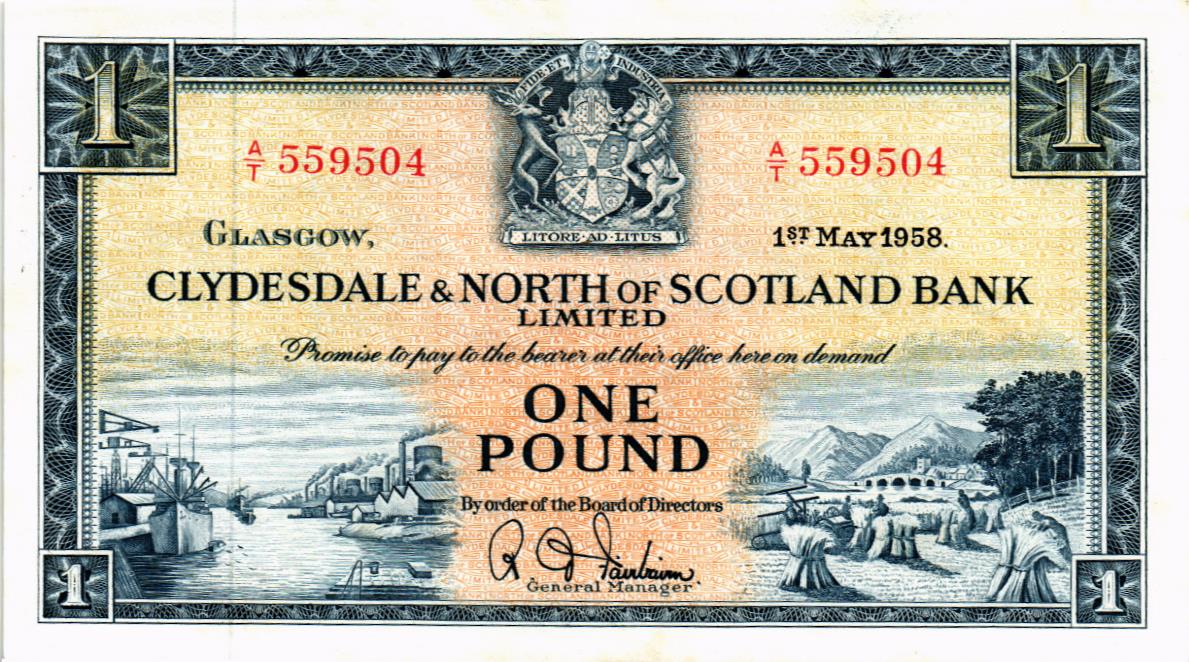 ШОТЛАНДИЯ 1 ФУНТ 1