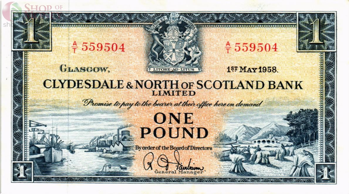 ШОТЛАНДИЯ 1 ФУНТ 1