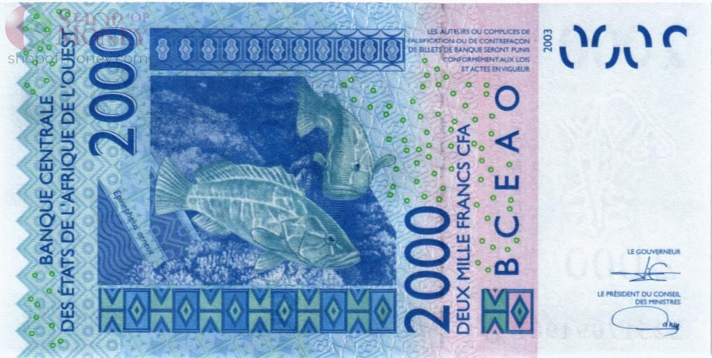 WAS - МАЛИ 2000 ФРАНКОВ (D) 2