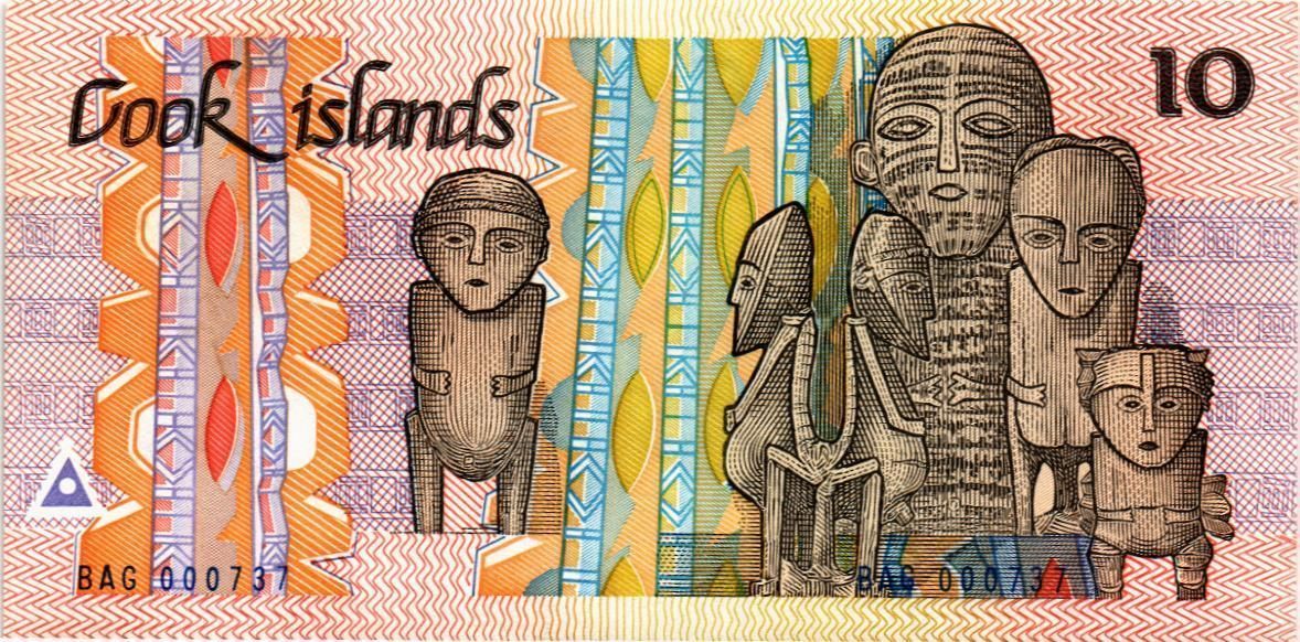 ОСТРОВА КУКА 10 ДОЛЛАРОВ 2