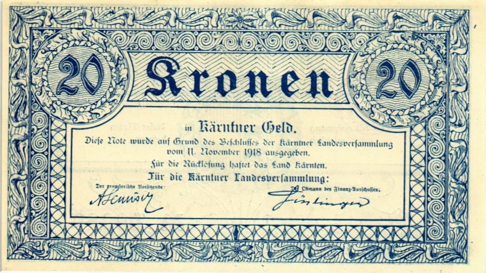 АВСТРИЯ (КАРИНТИЯ) 20 КРОН 1