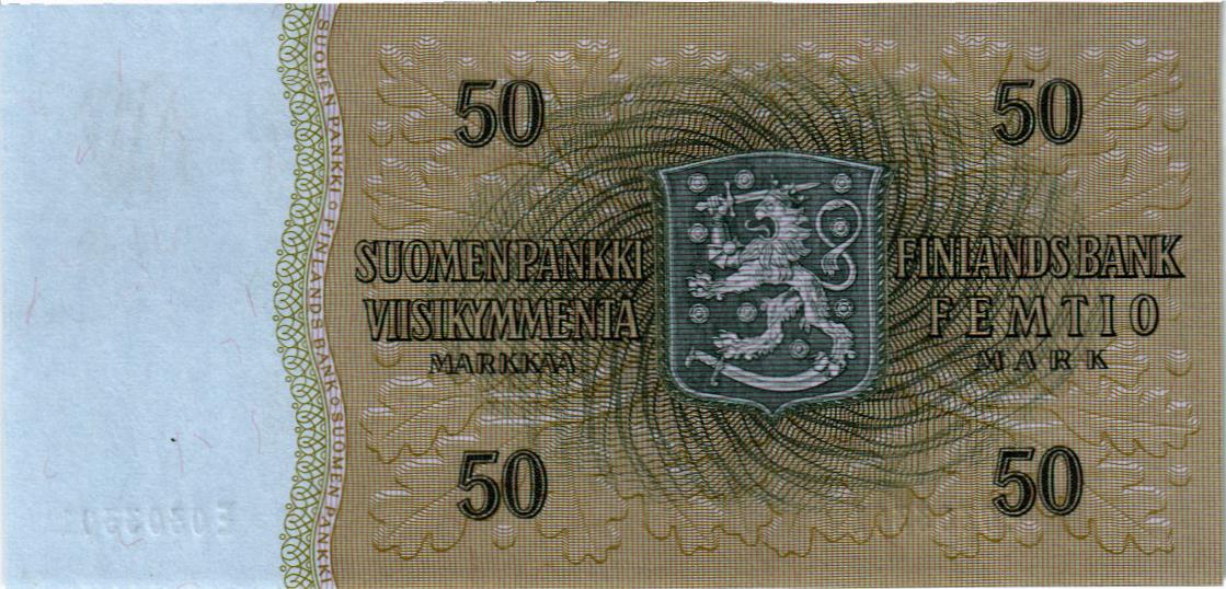 ФИНЛЯНДИЯ 50 МАРОК (Litt. B) 2