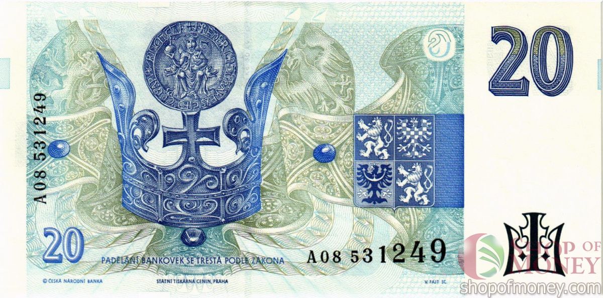 ЧЕХИЯ 20 КРОН 2