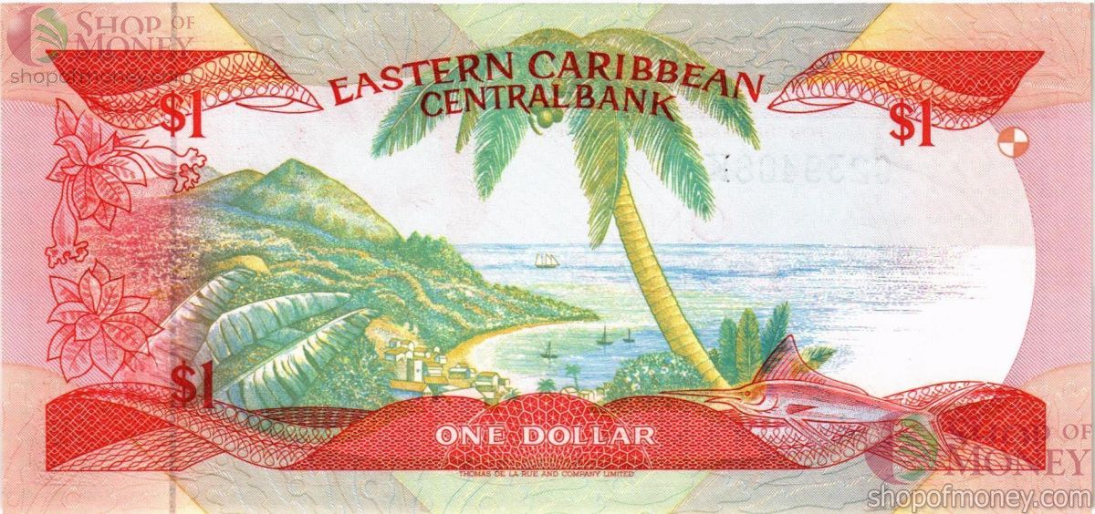 ВОСТОЧНЫЕ КАРИБЫ 1 ДОЛЛАР (СЕНТ-КИТС) 2