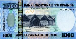 РУАНДА 1000 ФРАНКОВ 1