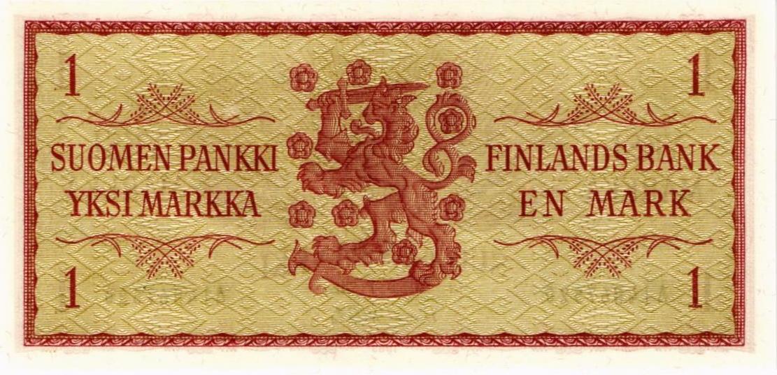 ФИНЛЯНДИЯ 1 МАРКА 2