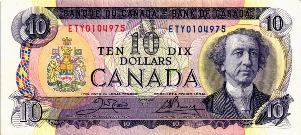КАНАДА 10 ДОЛЛАРОВ 1