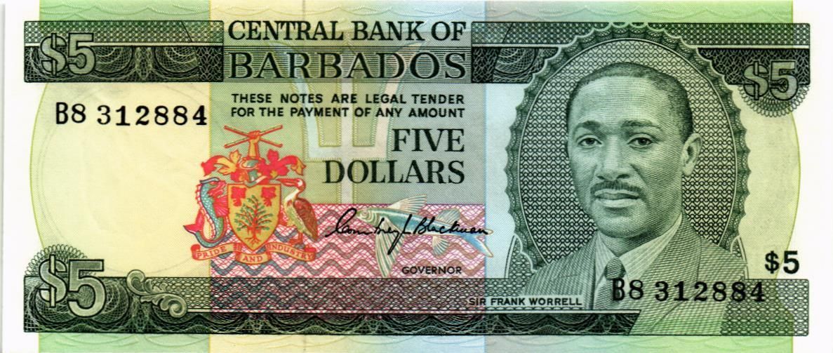 БАРБАДОС 5 ДОЛЛАРОВ 1